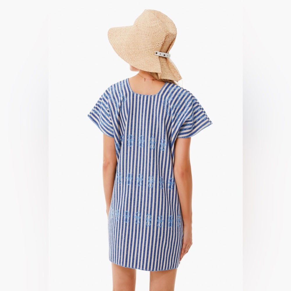 Tuckernuck Blue and White Striped Kaftan - Picture 2 of 12